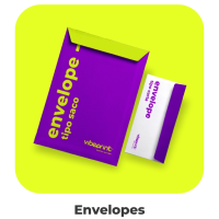 Envelope personalizado A4 ofício produzido pela gráfica Vibeprint em Goiânia