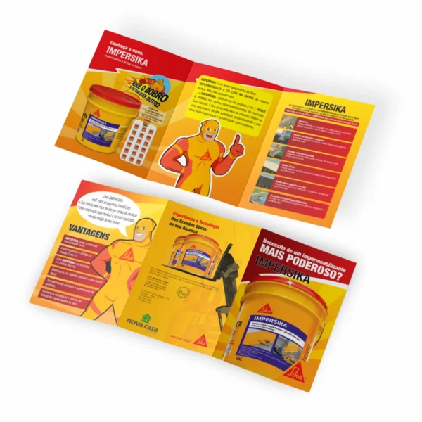 Folder A4 Personalizado 2 Dobras com entrega em Goiânia e Brasil.