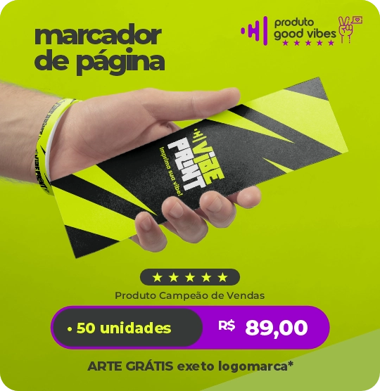 Marcador de Pagina da Vibeprint Gráfica online em goiânia