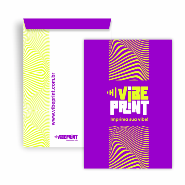 Envelope personalizado para empresas - Material resistente e design profissional, entrega em todo o Brasil.