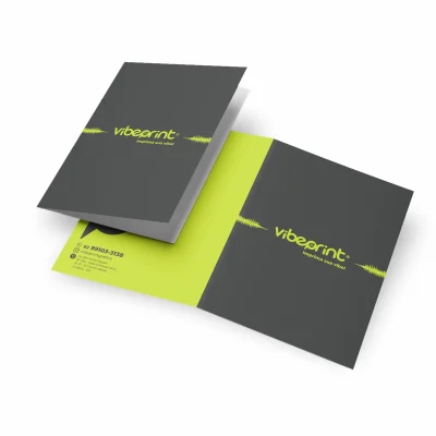 Pasta contrato personalizada com impressão colorida externa