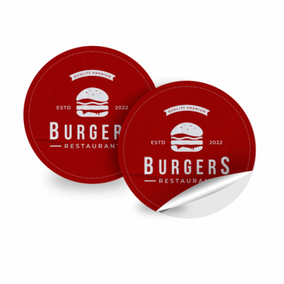 Etiqueta adesiva personalizada de papel produzida pela vibeprint gráfica online em Goiânia.